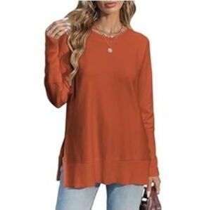 Poetsky Women's Casual Crewneck Long Sleeve Sweater. Oversized Knit
